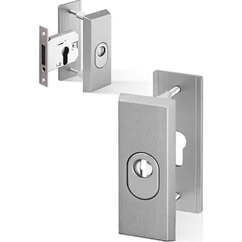 Dveřní kování ACT SERVIS ACT - Rozeta Atlas plus příd. Provedení: PZ (vložkový zámek), Povrch: F9 - nerezový elox