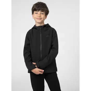 Dívčí bunda 4F 4FJSS23TSOFM091 DEEP BLACK Dětská softshellová bunda EU 158