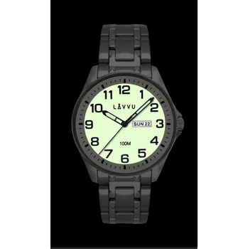 LAVVU Pánské hodinky LAVVU BERGEN White se svítícím číselníkem LWM0140 (POŠTOVNÉ ZDARMA!!!)