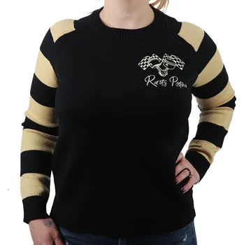 Dámská mikina Dámský svetr Rusty Pistons RPSWW51 Cutter black/beige vel. S