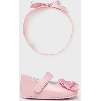 Capáčky balerínky a krajková čelenka pro miminko Mayoral 9633-87 velikost 19