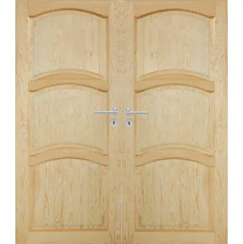 Interiérové dveře ArchoD Dvoukřídlé dřevěné dveře dýhované z borovice Madison