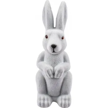 Velikonoční dekorace Dekorační zajíc šedý 18 cm (135724 015 WIPK-3-01528-21 zajíc šedý)