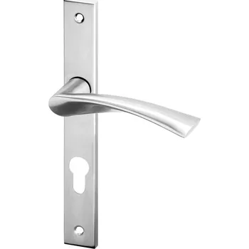 Dveřní kování ACT SERVIS ACT - Eura úzky štít Provedení: PZ (vložkový zámek), Povrch: IN - nerez, Rozteč: 72 mm