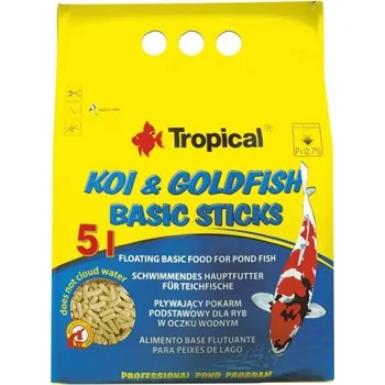 Krmivo pro rybičky TROPICAL KOI & GOLDFISH BASIC sticks 20l