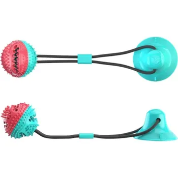 Hračka pro psa Balonek s přísavkou Barva: Tyrkysovo-červená