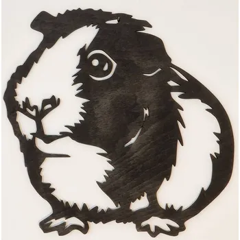 Obraz Morče dřevěný obraz - Tmavě hnědá lazura