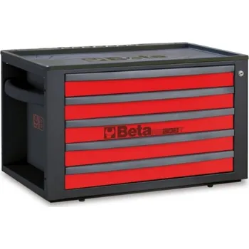 PŘENOSNÁ SKŘÍŇKA NA NÁŘADÍ S 5 ZÁSUVKAMI, ČERVENÁ, 2300/RSC23T-R (PŘENOSNÁ SKŘÍŇKA NA NÁŘADÍ S 5 ZÁSUVKAMI, ČERVENÁ, 2300/RSC23T-R)