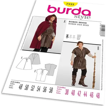 Volný čas Střih Burda 7333 - Kostým Robin Hood