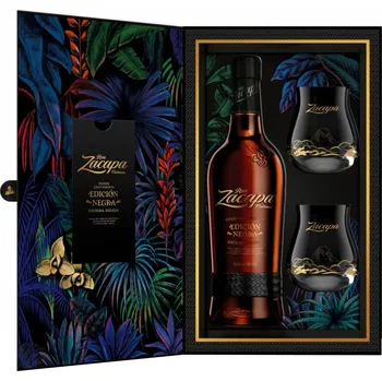 Rum Ron Zacapa Centenario Edicion Negra Floral Edition 43 % 0,7 l + 2x sklenička
