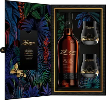 Rum Ron Zacapa Centenario Edicion Negra Floral Edition 43 % 0,7 l + 2x sklenička
