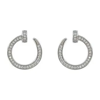 Šperk Stříbrné náušnice nedokončené kroužky