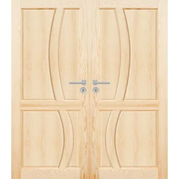 Interiérové dveře ArchoD Dvoukřídlé dřevěné dveře dýhované z borovice Reno