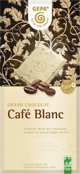 Čokoláda Gepa BIO bílá čokoláda s instantní kávou 32 % 100 g