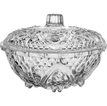 Cukřenka Orion 126713 skleněná cukřenka s víčkem 13 cm