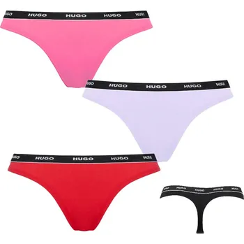 Kalhotky copy of HUGO tanga 3 pack 977 - Vícebarevné / S