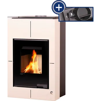 Krbová kamna HS Flamingo Krbová kamna AQUAFLAM VARIO ® SAPORO 11/5kW krémová, elektronická regulace