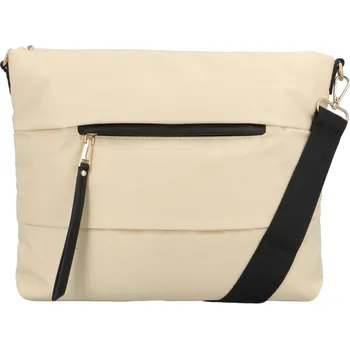 Kabelka Trendová dámská látková crossbody Rosa, béžová
