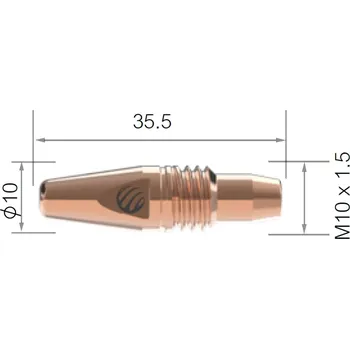 Příslušenství ke svářečce ARC TORCHOLOGY Průvlak ARC M M10/10/35,5, CuCrZr - 1,0 mm AM6WCT10
