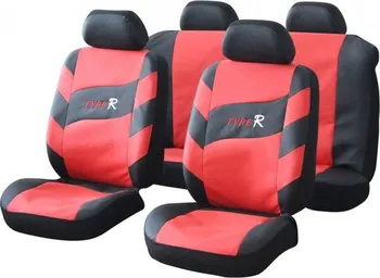 Potah sedadla Cappa Type R univerzální autopotahy černé/červené