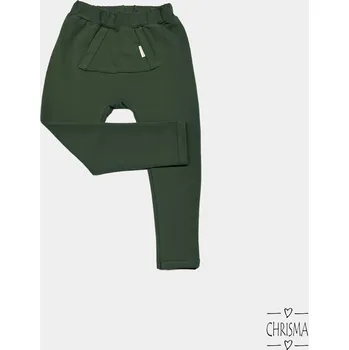 Chrisma Chlapecké teplákové kalhoty 23587 barva: zelená, Rozměr: 18 měsíců, 86 cm