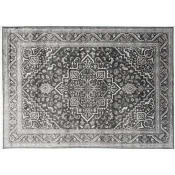 Koberec Moderní koberec Isphahan - orientální 8 - tmavě šedý Rozměr koberce: 80x220 cm