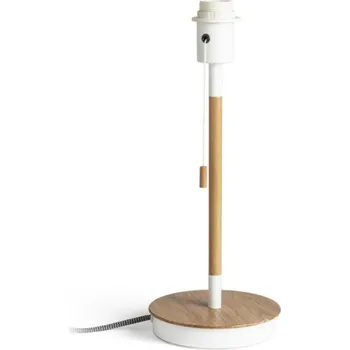 Lampička RENDL KEITH stolní podstavec s USB bílá buk 230V E27 40W R13639