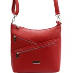 Červená kožená crossbody kabelka (GK87)