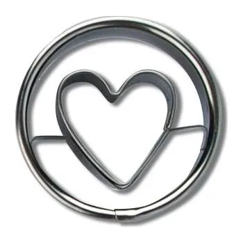 Kuchyňské náčiní Vykrajovátko na cukroví 4cm TORO kolečko - srdce