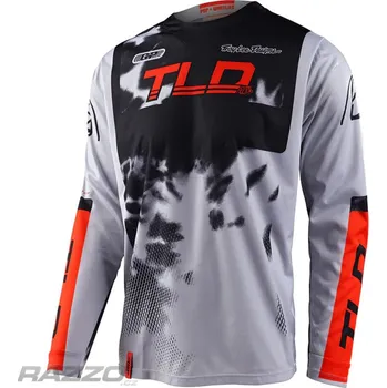 cyklistický dres Pánský dres TroyLeeDesigns GP Jersey Astro Light Gray Orange 2023 XL