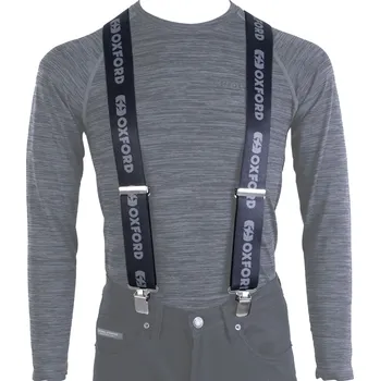 Kšandy Kšandy LOGO, OXFORD (černé/šedé, šířka 50 mm, 4 přezky)