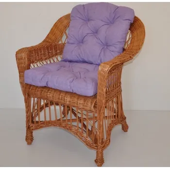 Zahrada Axin Trading s.r.o. Křeslo Weigier přírodní - polstr fialový melír