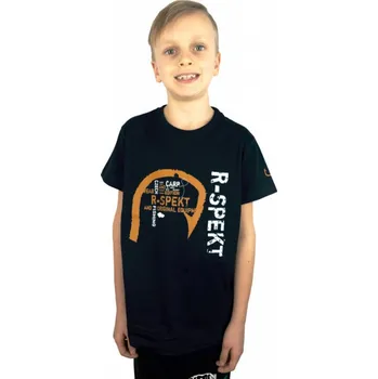 Rybářské oblečení R-SPEKT Dětské Tričko Fishing Edition Black - 5/6 yrs