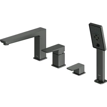 Vodovodní baterie Omnires PARMA PM7432GR Vanová 4-otvorová baterie, grafit