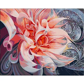 Malování podle čísel - Spirituální květy - 50x40 cm, bez dřevěného rámu - CZ výroba