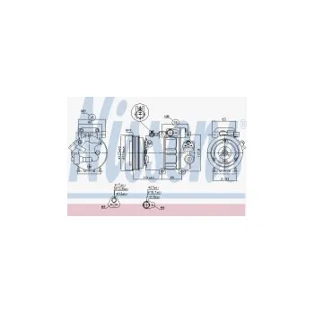 Motor automobilu Kompresor klimatizace NISSENS 89297