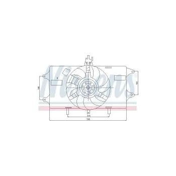 Chladič motoru Ventilátor chladiče NISSENS 85128