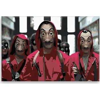 Dětské zboží Malujsi A2305 60x40 cm bez Papírový dům bez rámu