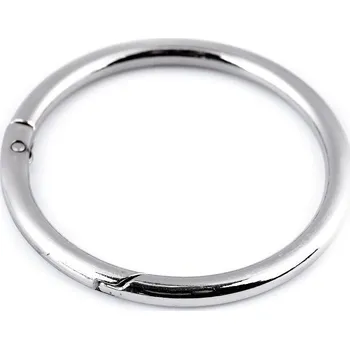 Kabelka Karabina kulatá, průměr 50 mm - nikl