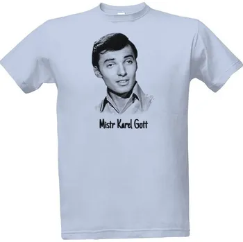 Tričko s potiskem Mistr Karel Gott - můžete změnit text pánské