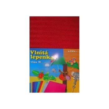 Karton Lepenka W-Welle 260g 34,5 x 24,5cm zvlněná-červená 10 listů,rychlé dodání