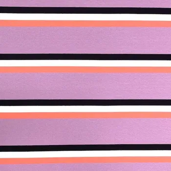 Úplet 21940, lila-růžové pruhy, š.150