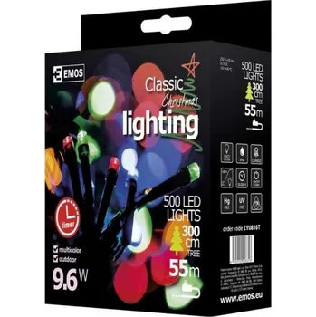 EMOS ZY0816T řetěz 500 LED vícebarevný