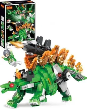 Stavebnice ostatní Cogo Mecha Dino 2703 Transformers Stegosaurus 2v1 547 dílků
