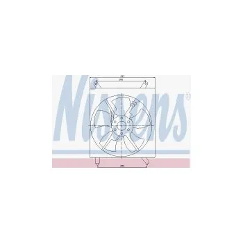 Chladič motoru Ventilátor chladiče NISSENS 85305