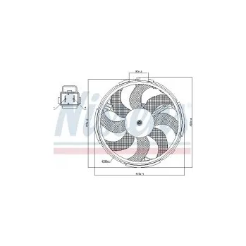 Motor automobilu Ventilátor chladiče NISSENS 85037