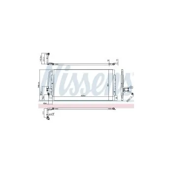 Chladič motoru Chladič klimatizace NISSENS 94843