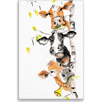 Malování podle čísel - Tři veselé krávy - 40x60 cm, bez dřevěného rámu - CZ výroba