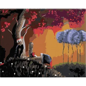 Malování podle čísel - Dětská představivost - 50x40 cm, bez dřevěného rámu - CZ výroba