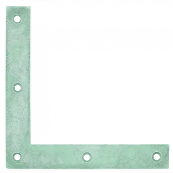 Tesařské kování RAWLPLUG Úhelník rohový rovnoramenný D-KN síla 2 mm Varianta: 41 x 300 mm